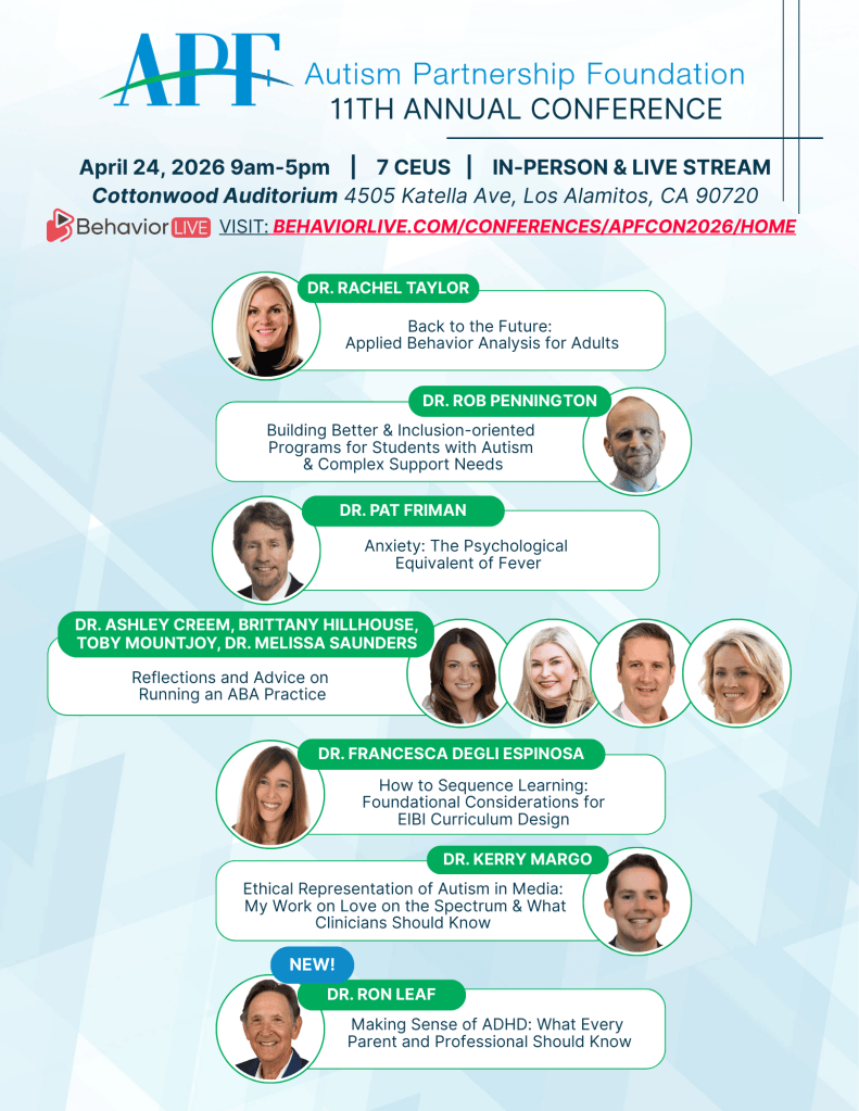11th Annual Conference 2026 - Autism Partnership Foundation