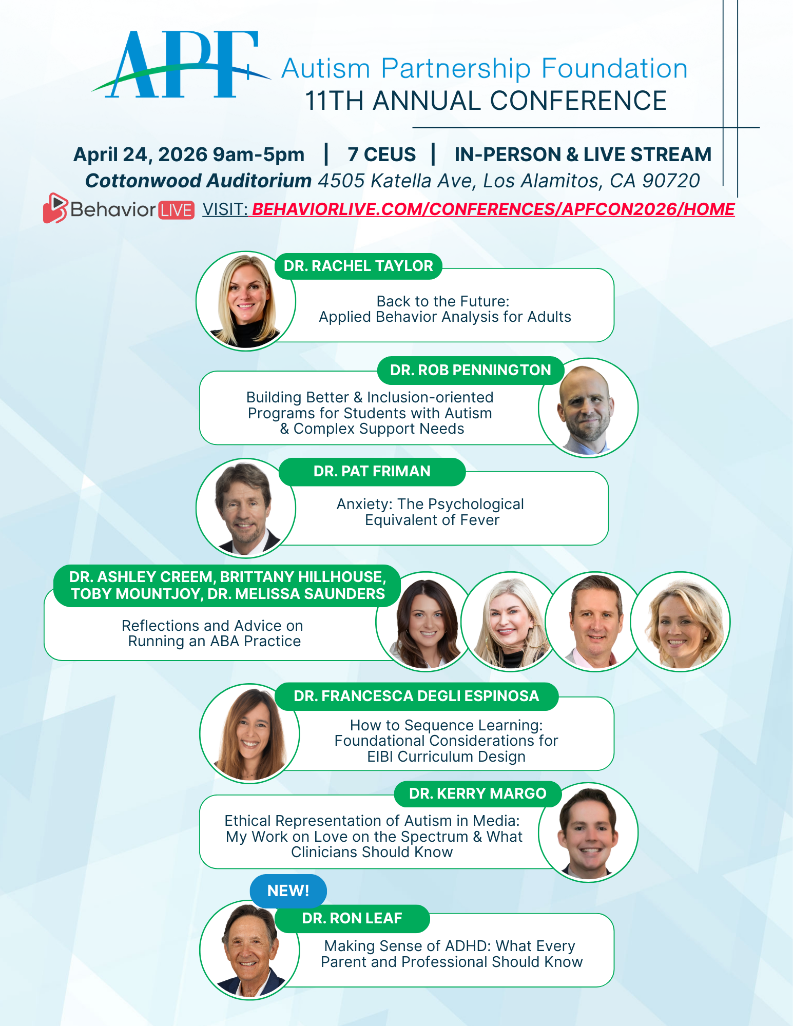 11th Annual Conference 2026 - Autism Partnership Foundation